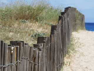 Access to the beach of Fautea, Corsica