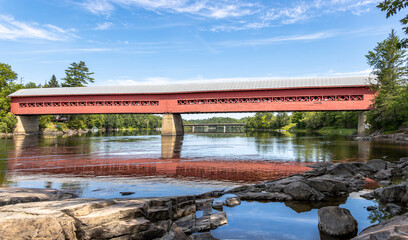Wakefield covered bridge over the Gatineau river
