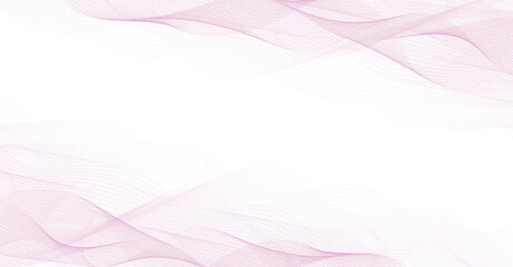 background with abstract vector pink colored sound wave lines