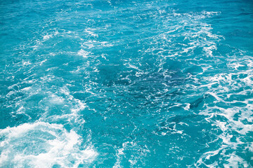 Bright blue sea water texture