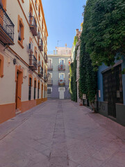Colorful Buildings in Pasaje Valvanera, Sevilla