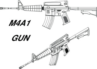 The M4 is an automatic rifle developed from an automatic rifle