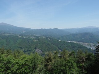 Fototapeta na wymiar View from Mt. Koujin and its observatory