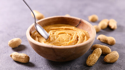 bowl of creamy butter peanut