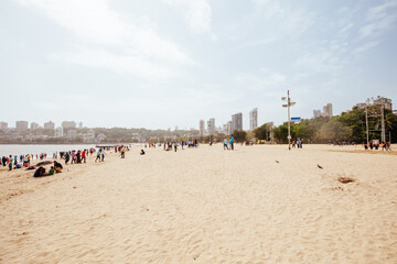 Girgaum Chowpatty Beach in Mumbai India