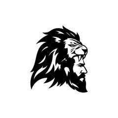 lion head vector