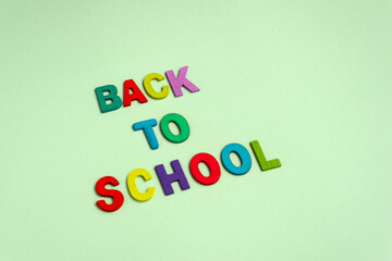 Back to school colorful lettering