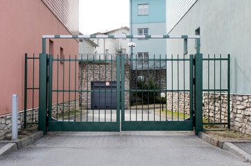 Gate in the building