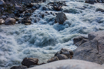 river in the mountains