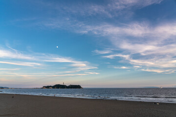 江ノ島と鵠沼海岸