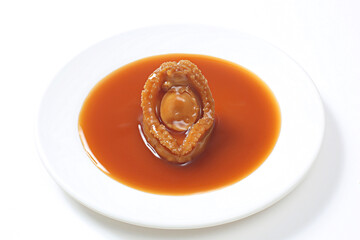 abalone in oyster sauce, abalone in soy sauce, abalone dish, abalone in abalone sauce