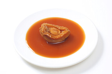 abalone in oyster sauce, abalone in soy sauce, abalone dish, abalone in abalone sauce