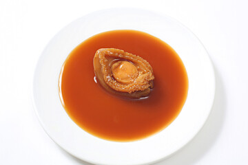 abalone in oyster sauce, abalone in soy sauce, abalone dish, abalone in abalone sauce