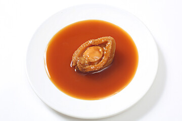 abalone in oyster sauce, abalone in soy sauce, abalone dish, abalone in abalone sauce