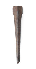Pirate wooden leg isolated on white background,wooden leg prosthesis