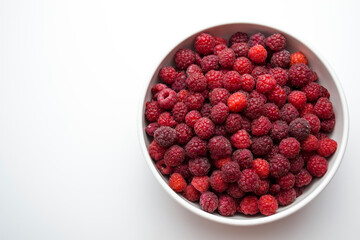 Close-up shot of fresh raspberries - perfect for a culinary blog diet and the benefits of natural vitamins. Healthy lifestyle.
