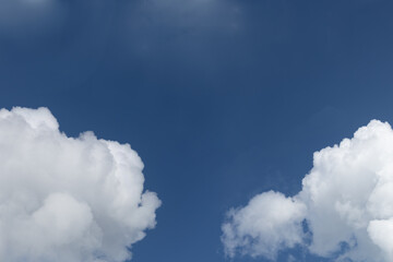 beautiful cloudscape, clouds on blue sky background in daytime