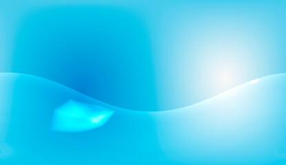 Abstract blue silky background with line and glare of light. 3D Rendering.