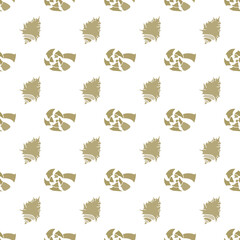 beige seashells seamless patterns