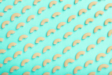 Photo of pasta pattern.  Pasta pop art