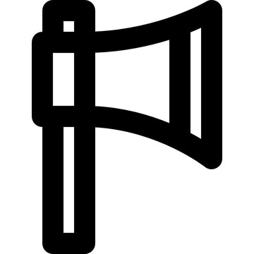 recommend clip art: Axe outline icon