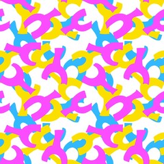 seamless pattern with colorful shapes