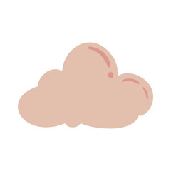 Isolated vector illustration of a cloud for decoration