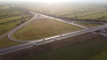 view of highway in the mountains