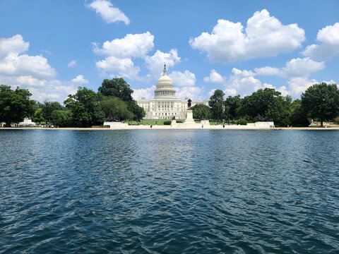 The U.S. Capitol Building across the Reflecting Pool