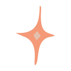 Isolated vector illustration of a star for decoration