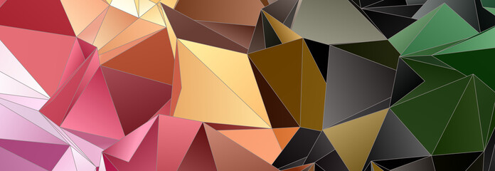 Fototapeta premium Abstract Low-Poly background. triangulated texture. Design 3d. Polygonal geometrical pattern. Triangular modern style