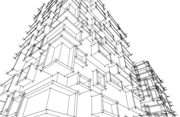 modern architecture drawing