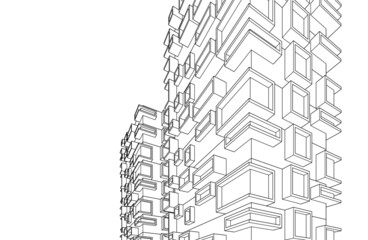modern architecture drawing
