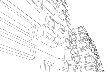 modern architecture drawing