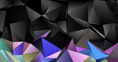 Abstract Low-Poly background. triangulated texture. Design 3d. Polygonal geometrical pattern. Triangular modern style