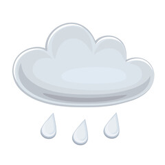 Cloud icon. Weather forecast icon. Vector illustration