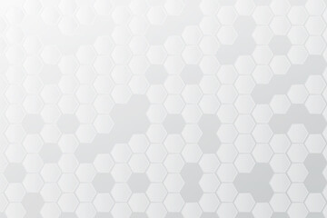 White Background of medical concept. Abstract white banner of medical technology and white and grey hexagon concept. Presentation template and banner for design and creative idea.