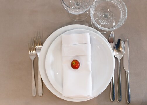 stylish festive wedding table set