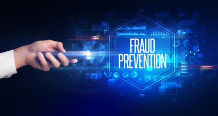 hand holding wireless peripheral, cyber security concept