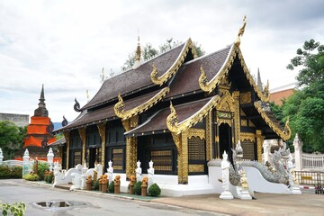 wat inthakhin temple at chiang mai ,Thailand - 446665566