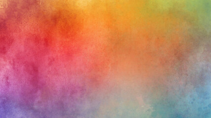 Fototapeta na wymiar 虹色の水彩の筆の跡、背景素材、テクスチャ