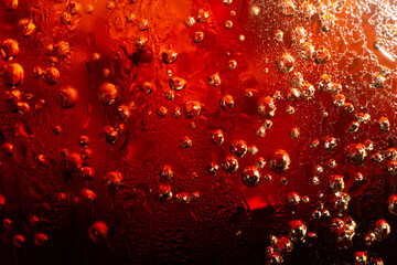 Cola with Ice. Food background ,Cola close-up ,design element. Beer bubbles macro,Ice, Bubble, Backgrounds, Ice Cube, Abstract Backgrounds