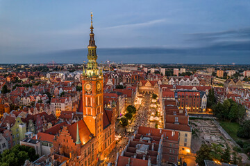 Fototapeta na wymiar Old town of Gdańsk, Poland.