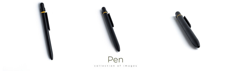 Pen isolated on a white background. Pens isolated.
