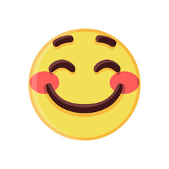 ISolated happy emoji face icon Vector illustration