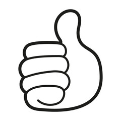Isolated thumb up hand emoji Vector illustration