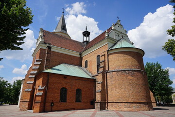Fototapeta na wymiar The oldest church in Pabianice. Historic building. Poland