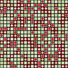 Fototapeta premium Abstract Geometric Pattern generative computational art illustration