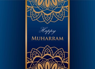 Muharram Islamic new year, Islamic new year, Happy Muharram, Vector Illustration.