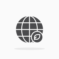 World ecology icon.